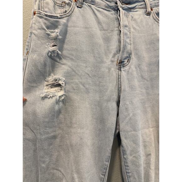 SONG 90s Boyfriend Distressed Straight Leg Jeans - Picture 2 of 6